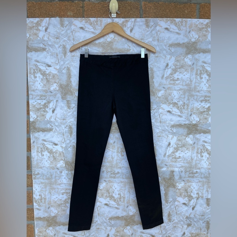 The Row Black Cotton Blend Pull-On Skinny Pants Sz S Quiet Luxury Minimalist